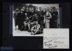 History Land Speed Record - Henry Segrave - Autograph on a typed ticket 'Miss England II, Kindly