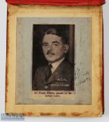 Autographs - Military and Entertainment autograph book with a good selection of signatures of
