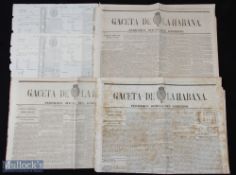 Cuba Newspaper - 'Gaceta De La Habana' was the newspaper of the record for the Spanish colonial