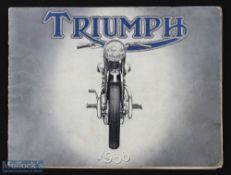 Triumph sales brochure 1938 - 20 page catalogue illustrating with specifications and prices their