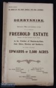 Derbyshire - Sale Catalogue of Extensive Estates 1912 Estates in Stanton by Dale, Dale Abbey,