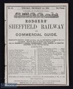 Rodgers' Sheffield Railway and Commercial Guide 1855 - A 26 page Times Tables of trains arriving and