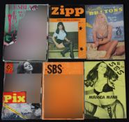 Erotica c1950-60s Adult Magazines - SBS No.16 Miranda Mann, SBS No.25, Pix Beautiful Britons No.157,