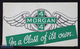 Morgan 1946 sales brochure - a fold out Brochure of 1939 illustrating and 3 models of their Sports