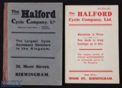 Halford Cycle Co Ltd, Moor Street, Birmingham 1910 - an extensive 112 page catalogue illustrating