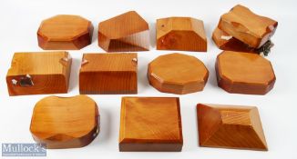 Oak Wooden Display Stand, a mixture of handmade bases for various used- the have been used for