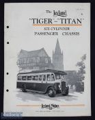 The Leyland Tiger-Titan Bus 1933 - A large 8 page brochure with some 20 photographs of the engine
