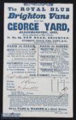 Royal Blue Brighton Vans April 1838 detailed receipt for 2 Shillings and 10 pence paid by Col Ballow