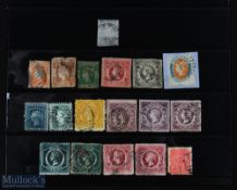 Australia - New South Wales early Collection of 18 Postage Stamps 1850-1880s. Including 2 Pence