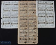 Cuba History - Selection of Cuban Lottery Ticket Sheets - the sheets dated 1844 and 1846 - 'Real