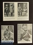 India - Wood Carver Print W Griggs photo-litho. London mounted measures 37x49cm together with