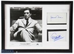The Godfather II 1974 Mini Lobby card, with signatures - James Caan, Al Pacino and Al Martino