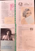 American Entertainment Autographs - including Katherine Hepburn (1907-2003), Celia Johnson (1908-