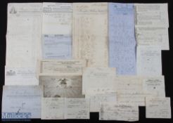 12x Early Printed Bills c1820s-1850s - From Manufacturers & Shops etc.