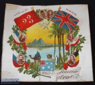A Very Large & Beautiful Patriotic Printed Silk Entitled 