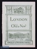 Kingsley (Now Russell Hotel) & Thackeray Hotels. Bloomsbury and Gt Russell St, London c1910