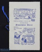 1955 Everton Presentation Dinner Menu 12 December 1955 held at the 