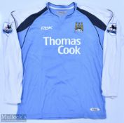 Manchester City 2006/07 (Signed) Sinclair No 28 match issue home football shirt signed to the