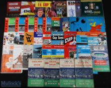 Collection of big match programmes to include England homes v 1953 Hungary, 1960 Spain, 1963 Rest of