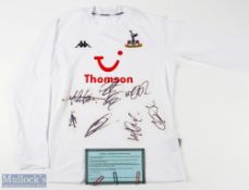 Multi-Autographed 2004/05 Tottenham Hotspur home football shirt Kappa/Thomson, youth size,