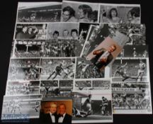 Photographs: Liverpool b&w press photographs generally match action, 1971 players in bath post match