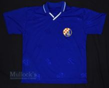 Dinamo Zagreb Home Football Shirt no labels, no sponsors, in blue, short sleeve, adult size L