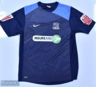 Southend United 2008/09 (Signed) Barnard No 9 match issue home football shirt autographed and