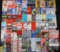 Collection of football programme to include 1958/59 Derby County v Fulham, 1960/61 Burnley v Hamburg