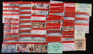 Tickets: Walsall home match tickets generally 1990s to 2000s including 1993/94 Aston Villa (