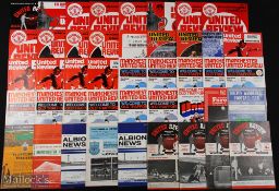 Selection of Manchester United home match programmes 1959/60 Spurs, Preston NE, Wolves, WHU, 1960/61