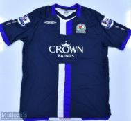 Blackburn Rovers 2009/10 Salgado No 27 match issue away football shirt Premier League badges to