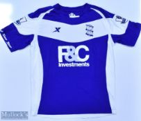 Birmingham City 2010/11 Fahey No 18 match issue home football shirt Premier League badges to