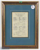 1926 England v Australia Slik Cricket Scorecard August 14-18, 1926, a final test match silk with