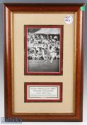 Tom Graveney OBE England, Gloucestershire, Worcestershire Cricket Signed Photograph, Tom Graveney