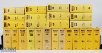 1979-2002 Wisden Cricket Cricketers Almanack, to include 1979, 1980, 1981, 1983, 1986, 1987, 1989,