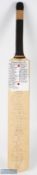 1990 England v India Signed Cricket Bat, multi signed bat with noted signatures of Graham Gooch,