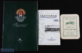 1932 York Races 2nd day score card/ programme 24th August 1932, plus Cheltenham 16th March 1994,