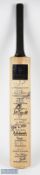 2014 ICC World Twenty20 Champions Signed Cricket Bat, with noted signatures of Lasith Malinga,