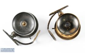 Mallochs Patent Brass Sidecaster Reel with rear dia. 4