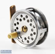 Ogden Smith Maker, London SW1, small alloy and brass trout reel, 2.25