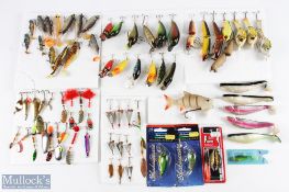 A collection of Artificial Baits to include Abu, Mepps and Shakespeare, made up of 14 plugs, 8