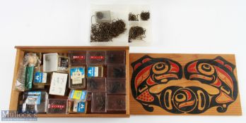 A wooden box with sliding lid, 11