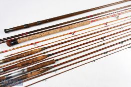 5x Various Rods - Unnamed Greenheart salmon rod 12ft 6