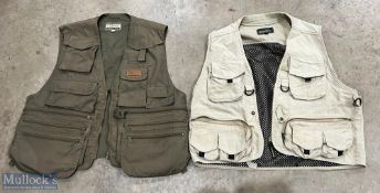 Fishing Waistcoats, a Shakespeare waistcoat peo cam-fis size L, Snowbee waistcoat size XL