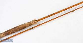 Hardy Alnwick the dipper neo-cane fly rod 9ft 6 inches 2pc line 7 # alloy up locking reel seat and