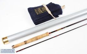Hardy Alnwick Graphite De-Luxe small river/stream fly rod 8' 2pc line 5/6#, alloy anodised sliding
