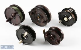 Collection of 5x Bakelite reels, all run well (5)
