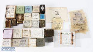 Selection of Assorted Makers Boxes and Packets for Flies inc boxes containing flies, Allcocks '