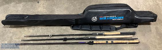Preston Innovations Monster Rod 2+2 Holdall, to include 3 rods - a 2 piece Garbolino rocket carp