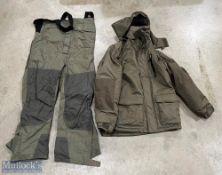 Scierra Padded Fishing Trousers, with braces, size L - in used condition, plus a padded coat by